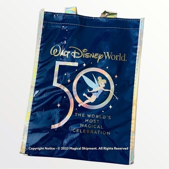 Disney Parks - Walt Disney World - 50th Anniversary - Reusable Small Tote Bags - Picture 1 of 2